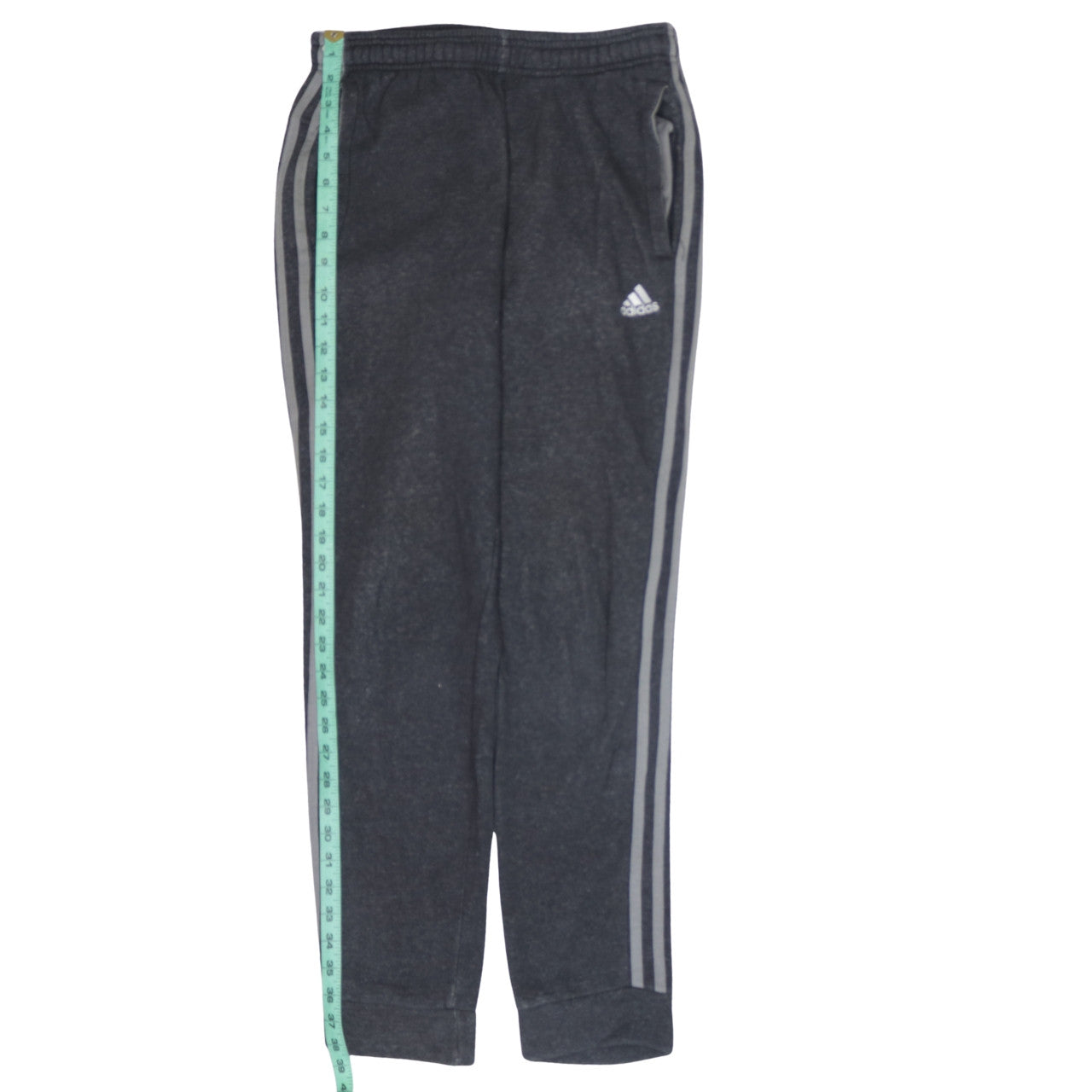 Adidas Men's Grey Jogger Trousers S Regular Fit Fleece