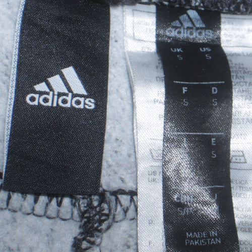 Adidas Men's Grey Jogger Trousers S Regular Fit Fleece