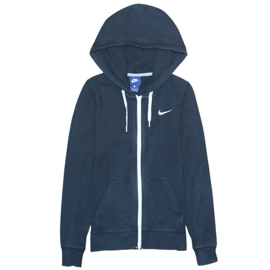 Nike Women's Black Full Zip Hoodie Size S Lightweight Fleece