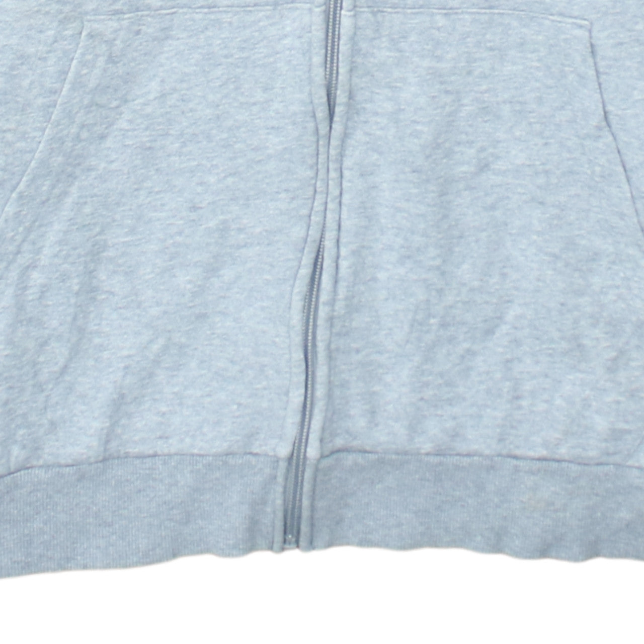 Adidas Men's Grey Full Zip Hoodie Size M Sports Hooded Sweatshirt