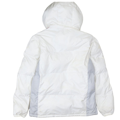 Kappa Men’s White XL Puffer Jacket Hooded Winter Coat