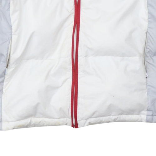 Kappa Men’s White XL Puffer Jacket Hooded Winter Coat