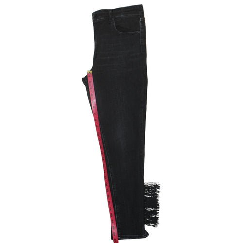 Levi's Women's Black High Rise Skinny Fringe Hem Jeans Size 31
