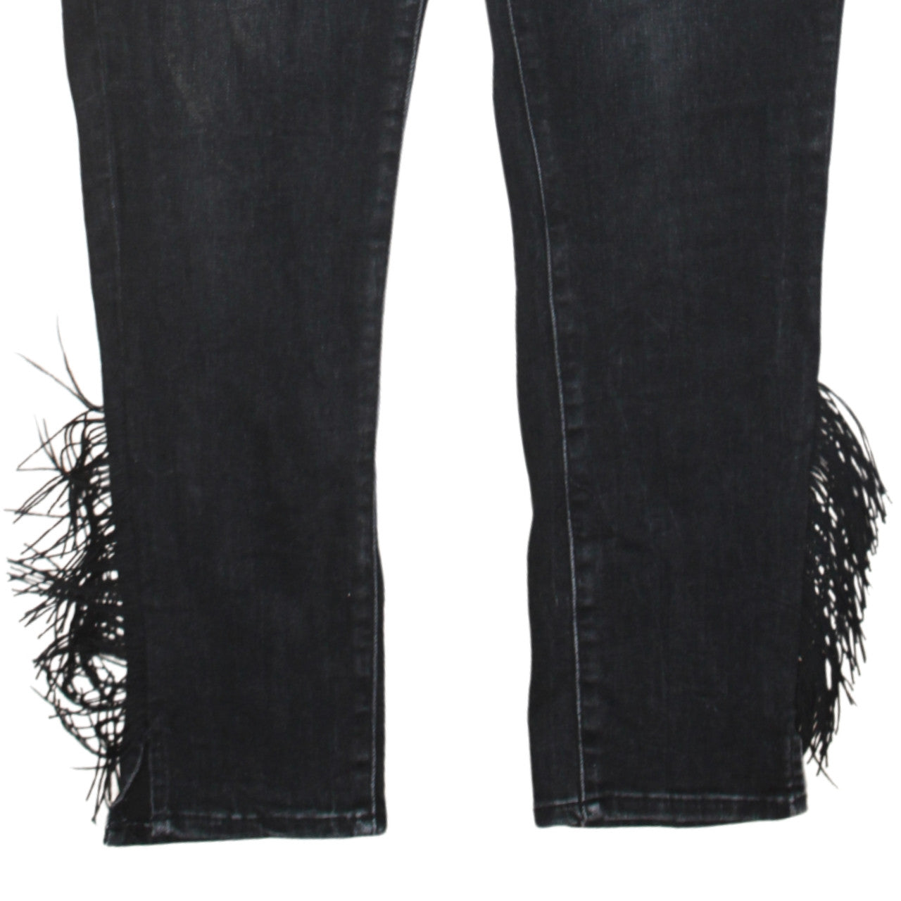 Levi's Women's Black High Rise Skinny Fringe Hem Jeans Size 31