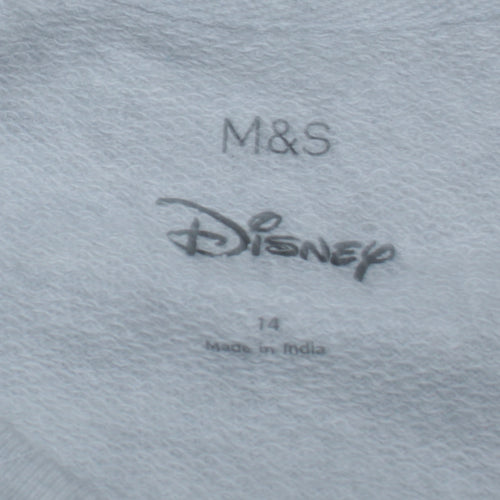 Marks and Spencer Disney Women's Grey Mickey Mouse Sweatshirt Size 14