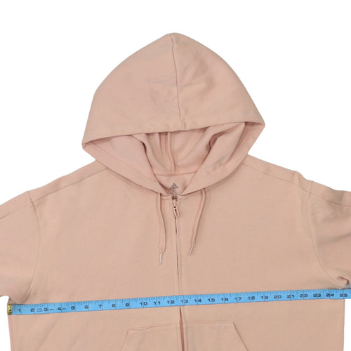 Adidas Women’s Pink Full Zip Hoodie XL - Hooded Sweatshirt Casual
