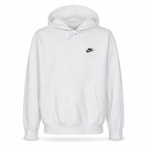 Nike Men’s White Pullover Hoodie M Sports Fleece Sweatshirt