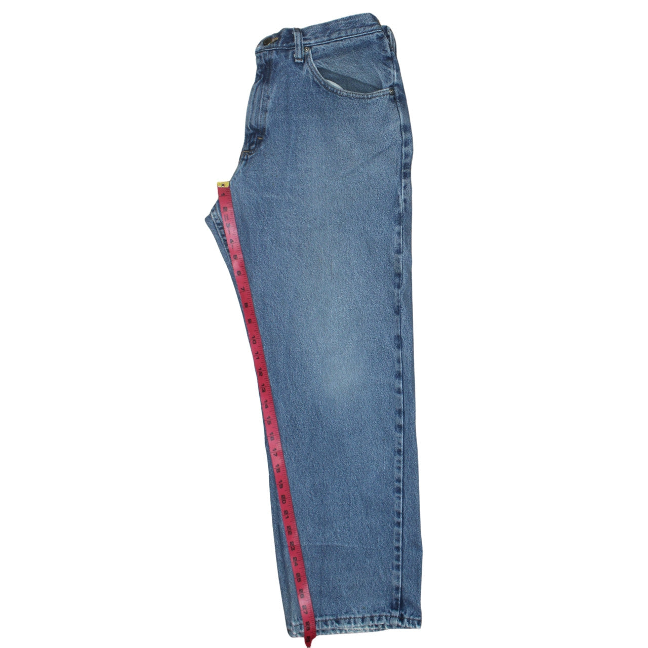 Wrangler Men's Blue Relaxed Fit Straight Jeans 34W 29L Denim