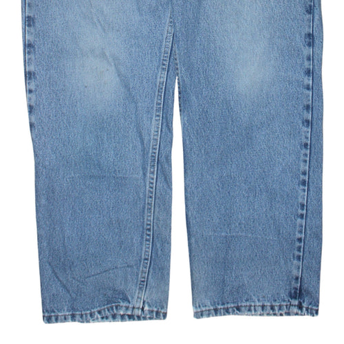 Wrangler Men's Blue Relaxed Fit Straight Jeans 34W 29L Denim