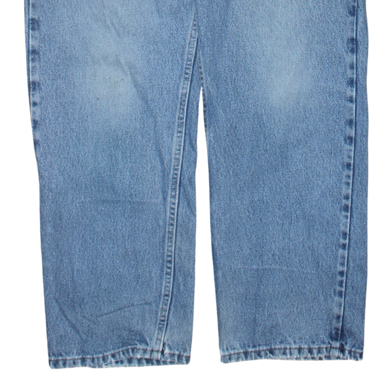 Wrangler Men's Blue Relaxed Fit Straight Jeans 34W 29L Denim