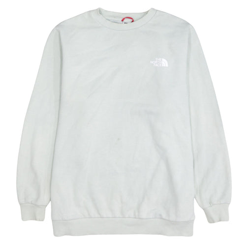 The North Face Womens White Sweatshirt 1X Crew Neck Logo Pullover