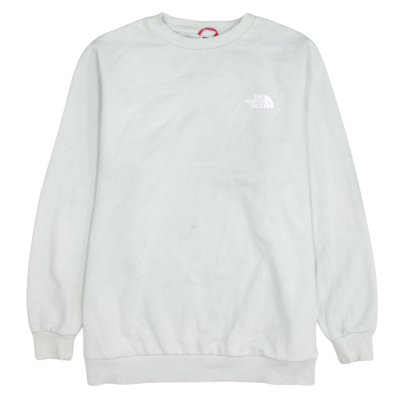 The North Face Womens White Sweatshirt 1X Crew Neck Logo Pullover