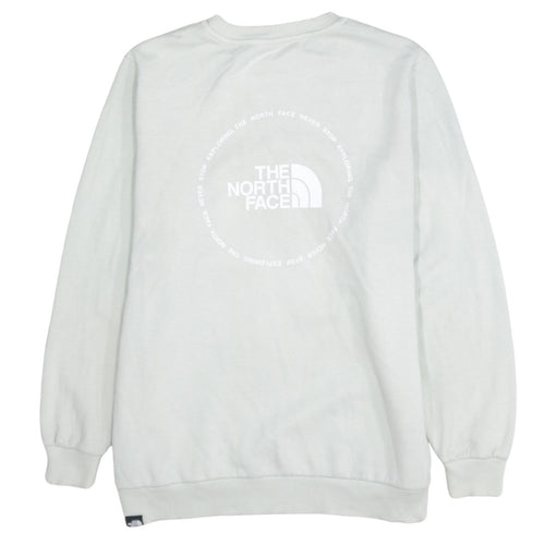 The North Face Womens White Sweatshirt 1X Crew Neck Logo Pullover
