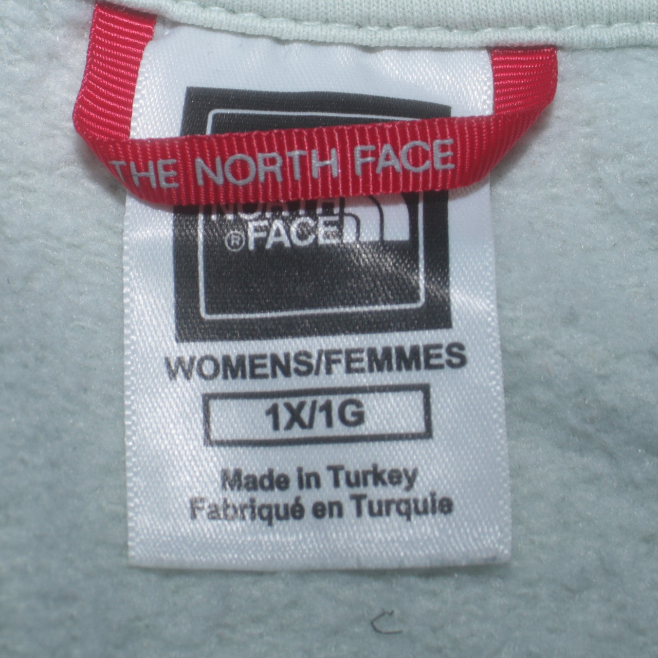The North Face Womens White Sweatshirt 1X Crew Neck Logo Pullover