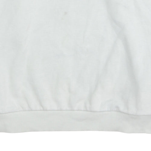 The North Face Womens White Sweatshirt 1X Crew Neck Logo Pullover