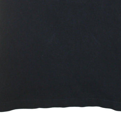 Kappa Men's Black 2XL Polo Shirt Short Sleeve Collared Cotton Top