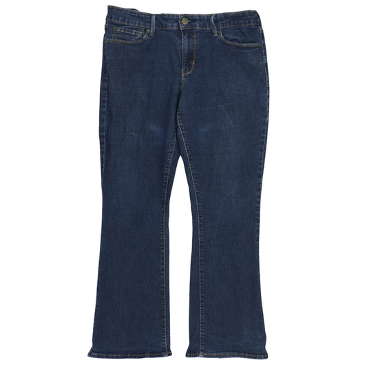 Levi's Women's Blue Bootcut Stretch Denim Jeans Size 14