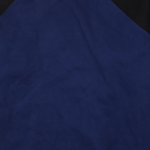 Adidas Men's Blue Black XL Pullover Sweatshirt Crew Neck Fleece