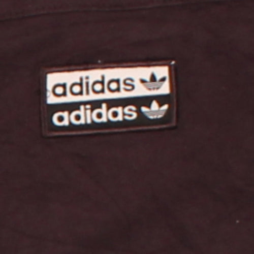 Adidas Brown Long Sleeve Womens Size 10 Cotton Crew Neck Active Top