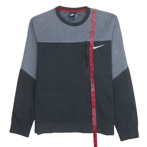Nike Men's Grey Pullover Crew Neck Sweatshirt Size L Sports Style