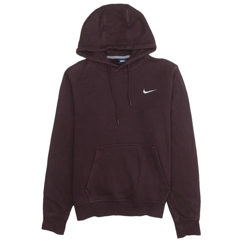 Nike Men's Brown Pullover Hoodie M Regular Fit Fleece Sweatshirt