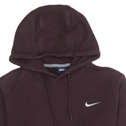 Nike Men's Brown Pullover Hoodie M Regular Fit Fleece Sweatshirt