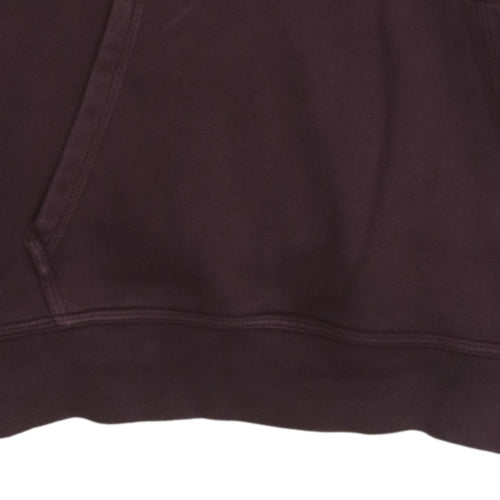 Nike Men's Brown Pullover Hoodie M Regular Fit Fleece Sweatshirt