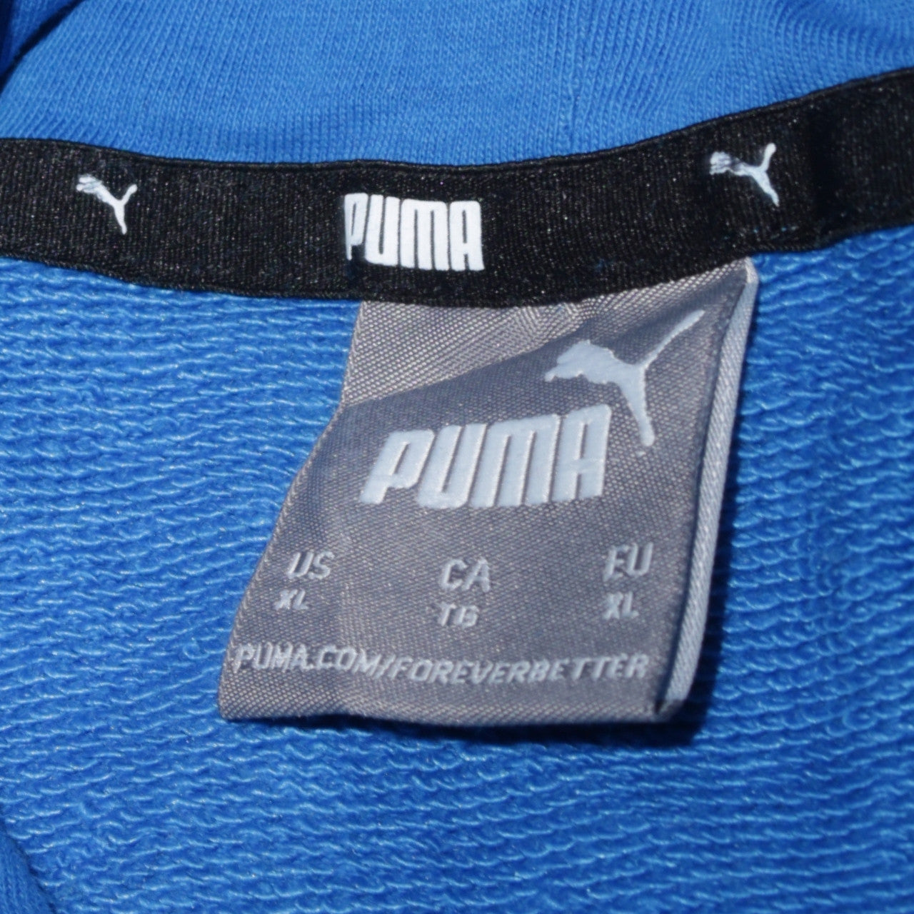 Puma Men's Blue XL Pullover Hoodie Fleece Sweatshirt