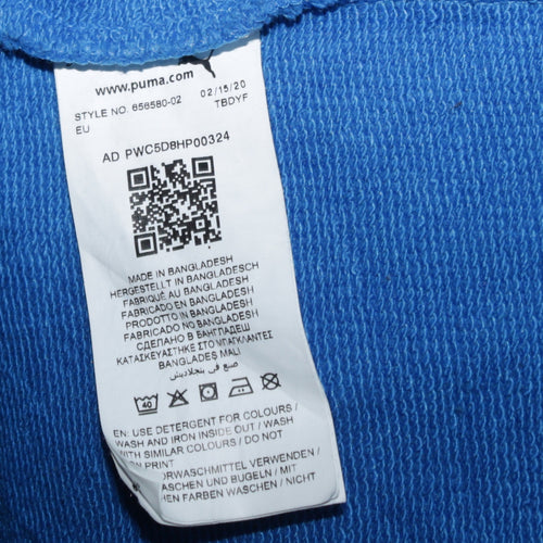 Puma Men's Blue XL Pullover Hoodie Fleece Sweatshirt