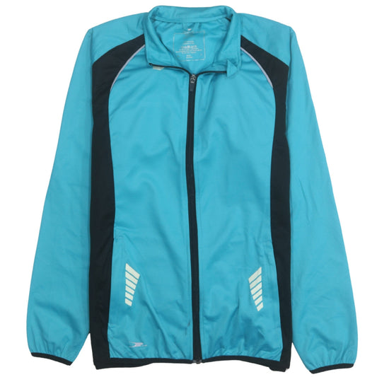 Speedo Women Blue Track Jacket Size 14 Lightweight Full Zip
