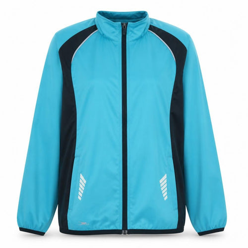 Speedo Women Blue Track Jacket Size 14 Lightweight Full Zip