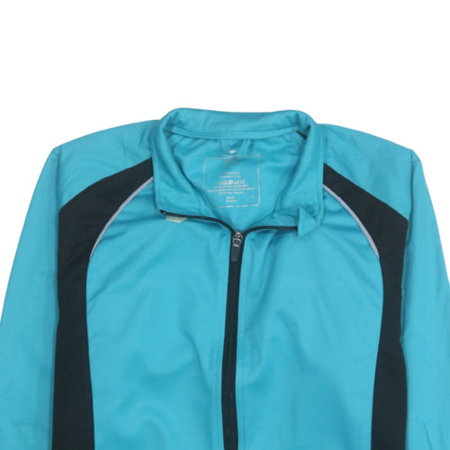Speedo Women Blue Track Jacket Size 14 Lightweight Full Zip