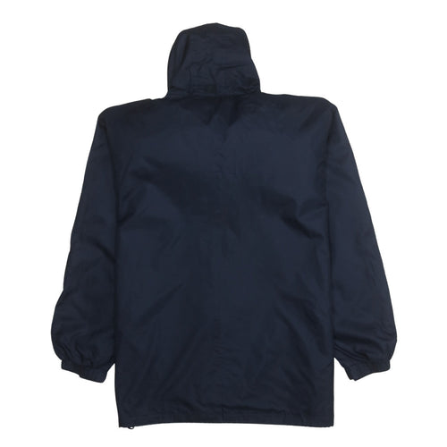Diadora Men's Blue Hooded Windbreaker Jacket Size M