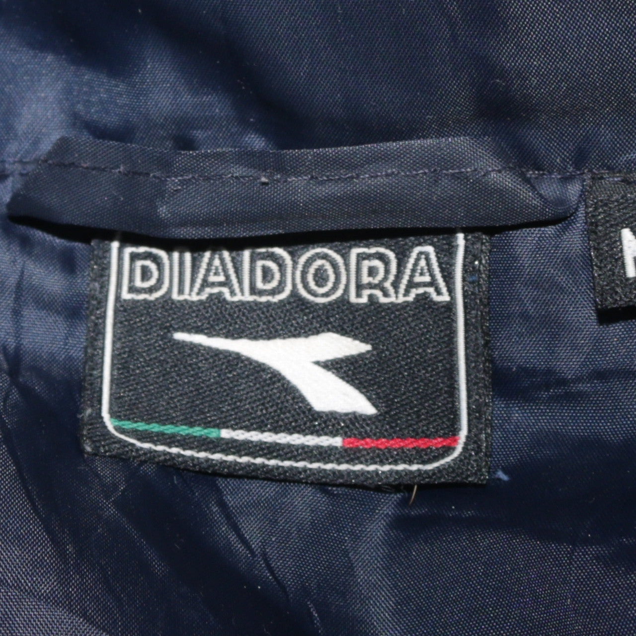 Diadora Men's Blue Hooded Windbreaker Jacket Size M