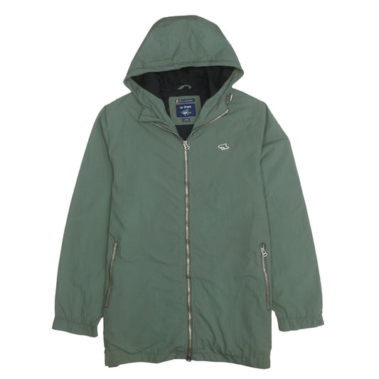 Le Shark Men’s Green Hooded Parka Jacket Size L Regular Fit
