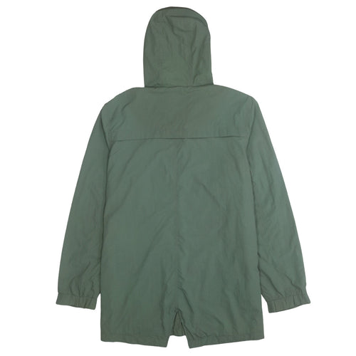 Le Shark Men’s Green Hooded Parka Jacket Size L Regular Fit