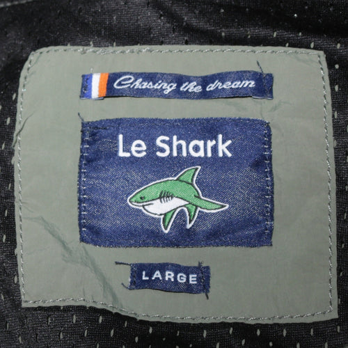 Le Shark Men’s Green Hooded Parka Jacket Size L Regular Fit
