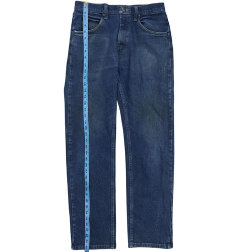 Wrangler Men's Blue 30x32 Straight Fit Denim Jeans
