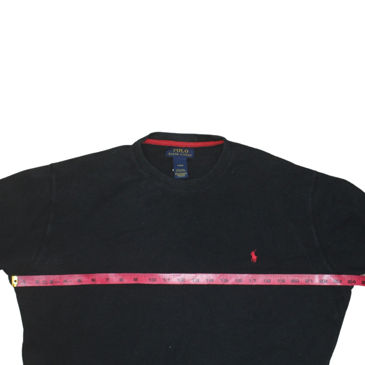 Polo Ralph Lauren Men's Black Long Sleeve Cotton Crew Neck T-Shirt L