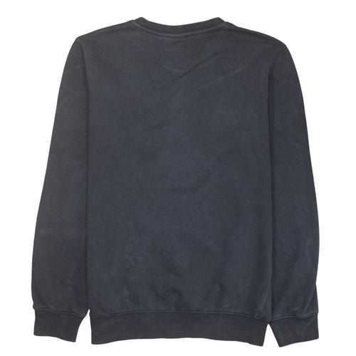 Champion Men's Black Crew Neck Logo Sweatshirt Medium