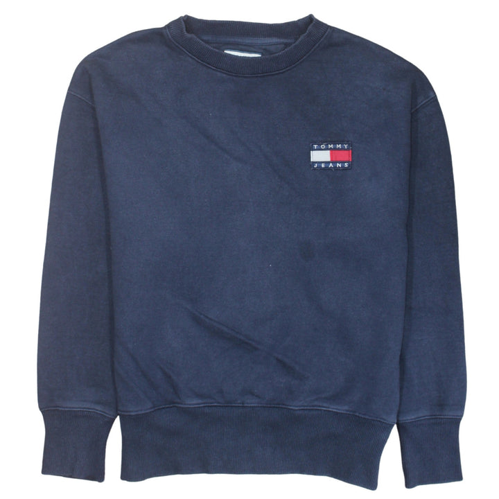 Tommy Jeans Men’s Blue XS Pullover Sweatshirt with Logo