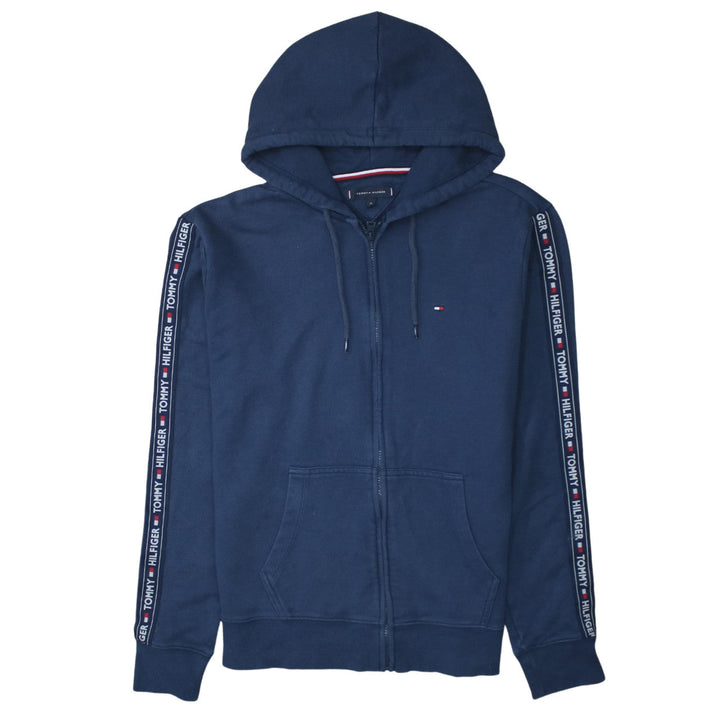 Tommy Hilfiger Men's Blue XL Full Zip Hoodie Classic Logo