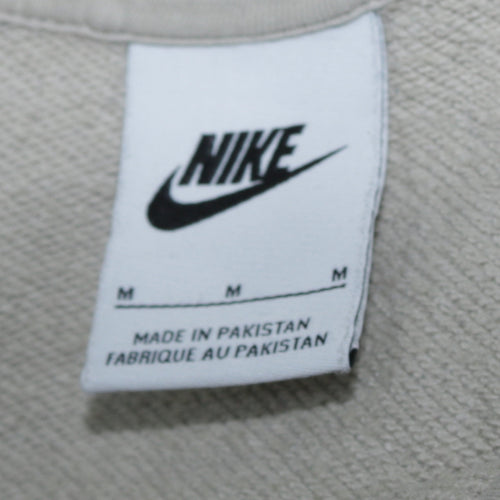 Nike Womens Beige Hooded Pullover Sweatshirt Dress Size M