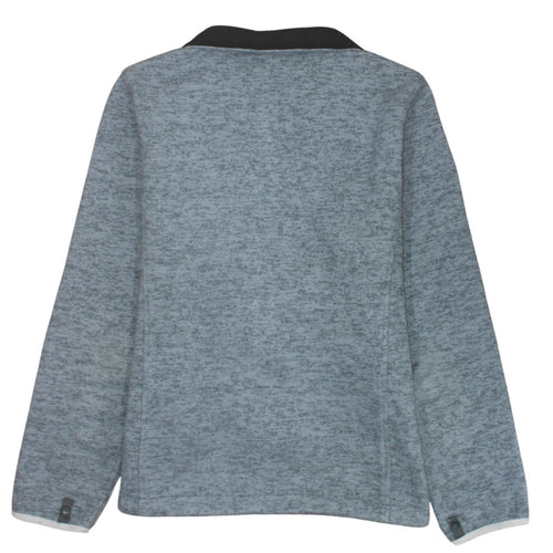 The North Face Women's Grey Fleece Full Zip Jacket Size L