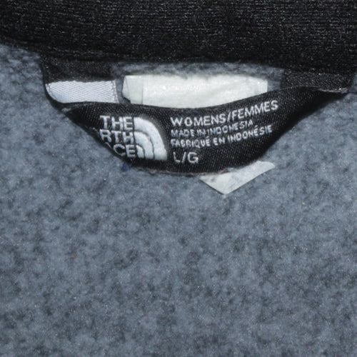 The North Face Women's Grey Fleece Full Zip Jacket Size L