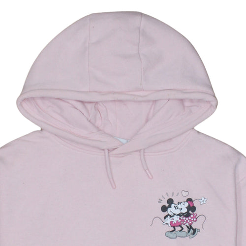 Disney Primark Women’s Pink Hoodie Medium UK 12/14 Minnie Mouse Graphic