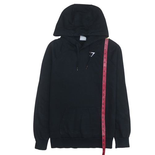 Gymshark Womens Black Pullover Hoodie Small Hooded Sweatshirt