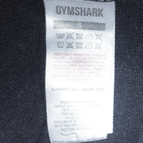 Gymshark Womens Black Pullover Hoodie Small Hooded Sweatshirt