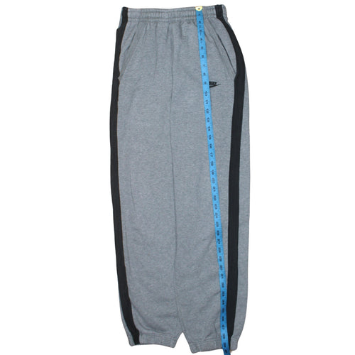 Nike Boys Grey Jogger Trousers S with Side Stripe and Elastic Waist