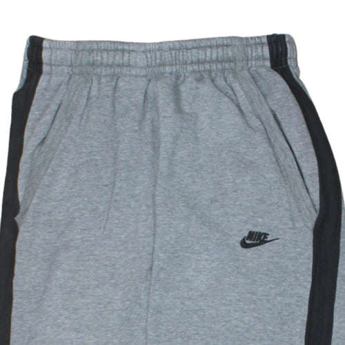 Nike Boys Grey Jogger Trousers S with Side Stripe and Elastic Waist